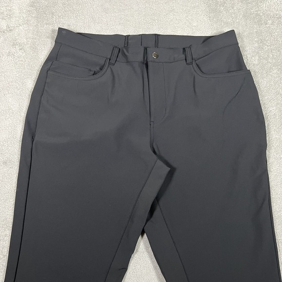 State & Liberty Pants Mens 38x31 Black Athletic Fit Stretch Tech Chino Dress - Picture 4 of 11